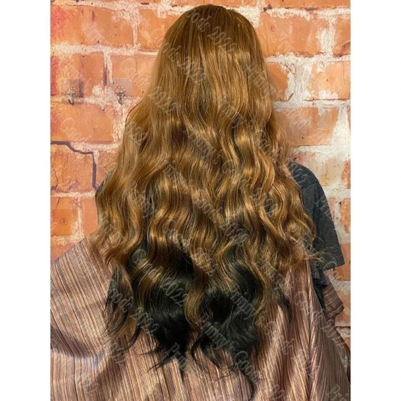 Synthetic Lace Front Wig Wavy Long Layered 18-20" Beach Wave 20" 4/30/1B Hair - Picture 4 of 12